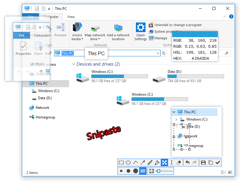 Snipaste 产品界面